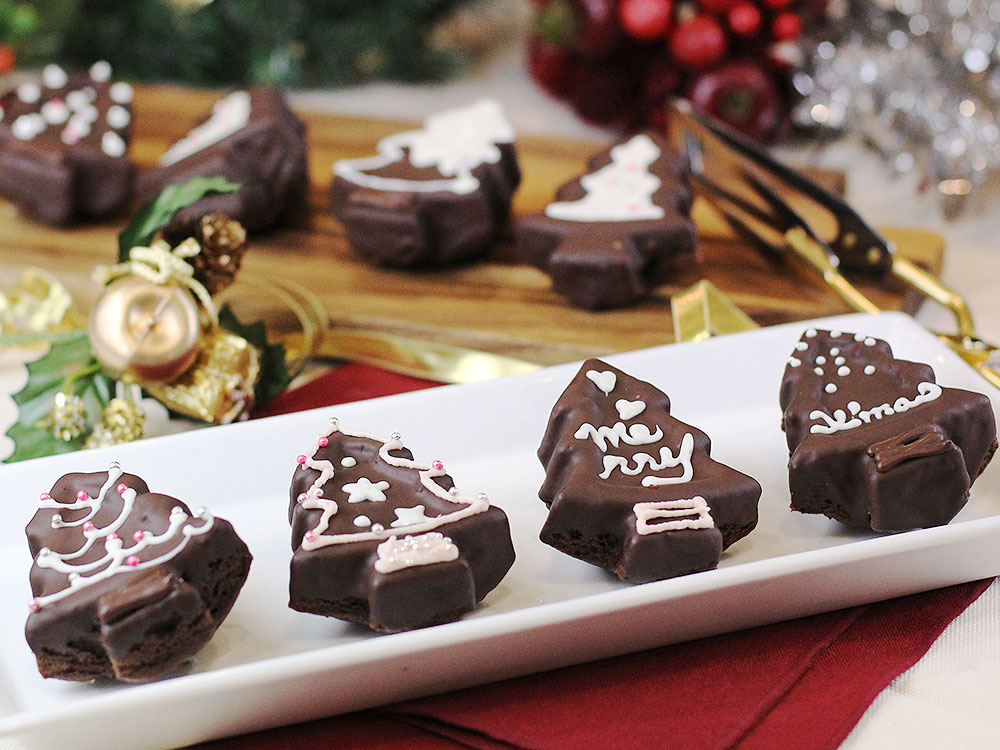 ベルギーチョコレートケーキのクリスマスツリーのレシピ ママパンweb本店 小麦粉と優れた食材をそろえるお店