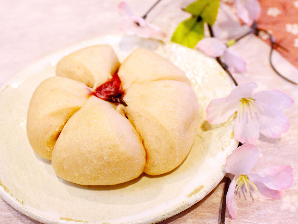 もっちりさくら食パンミックスを使ったさくらあんパンのレシピ ママパンweb本店 小麦粉と優れた食材をそろえるお店